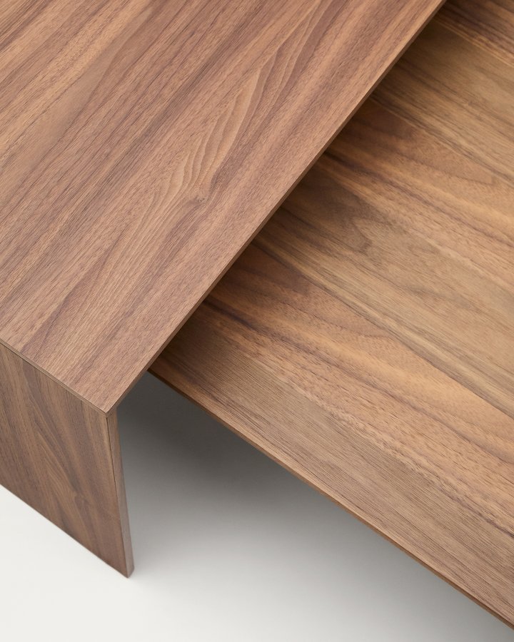 KAVE HOME Litto sofabord i valndfiner med naturlig farvefinish, 140 x 70 cm