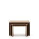  KAVE HOME Litto st med 3 indskudsborde i egetrsfiner med en naturlig farvefinish 60 x 40 / 51 x 36 /
