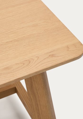 KAVE HOME Idun bord lavet af finer og massivt egetr med naturlig tone finish FSC 100% 200x100cm
