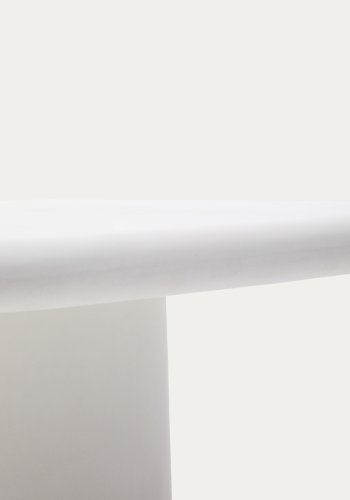 KAVE HOME Addaia havebord, kvadratisk - hvid cement (135x135)