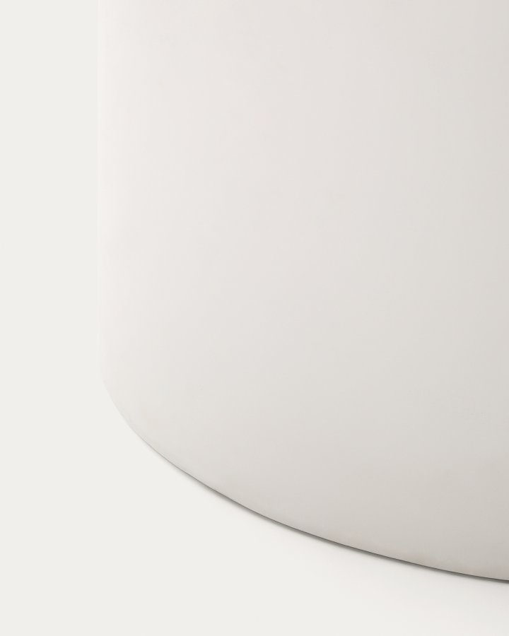 KAVE HOME Addaia havebord, kvadratisk - hvid cement (135x135)