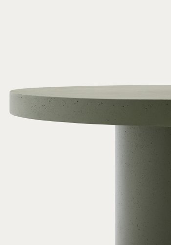 KAVE HOME Aiguablava havebord, rund - grn cement (120)