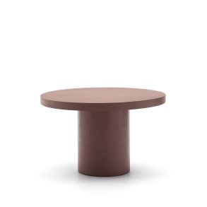 KAVE HOME Aiguablava havebord, rund - terracotta cement (120)
