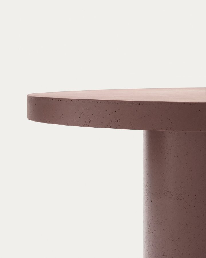 KAVE HOME Aiguablava havebord, rund - terracotta cement (120)