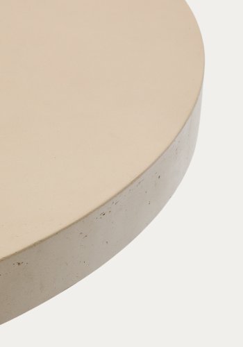 KAVE HOME Aiguablava havebord, rund - beige cement (90)
