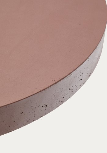 KAVE HOME Aiguablava havebord, rund - terracotta cement (90)