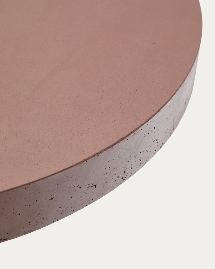 KAVE HOME Aiguablava havebord, rund - terracotta cement (90)