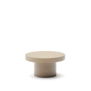 KAVE HOME Aiguablava udendrs sofabord, rund - beige cement (90)