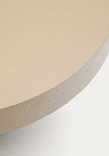 KAVE HOME Aiguablava udendrs sofabord, rund - beige cement (90)