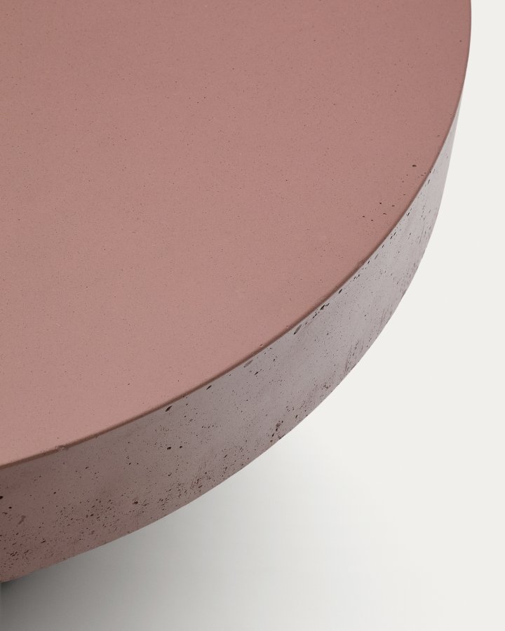 KAVE HOME Aiguablava udendrs sofabord, rund - terracotta cement (90)