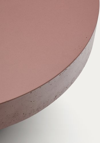 KAVE HOME Aiguablava udendrs sofabord, rund - terracotta cement (66)