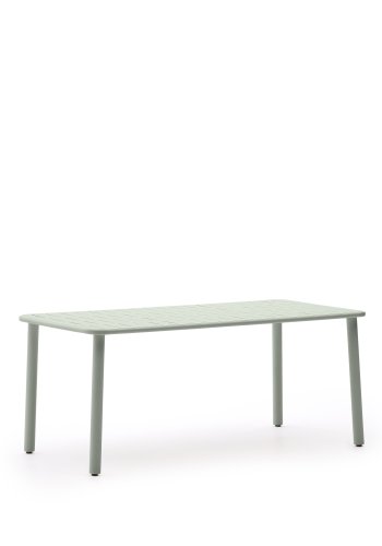 KAVE HOME Brai havebord, rektangulr - turkis galvaniseret stl (180x90)