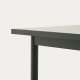 KAVE HOME Maurina udendrsbord i grn galvaniseret stl med ecru-farvede fliser 182 x 91cm