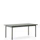 KAVE HOME Maurina udendrsbord i grn galvaniseret stl med grnne fliser 223 x 101cm