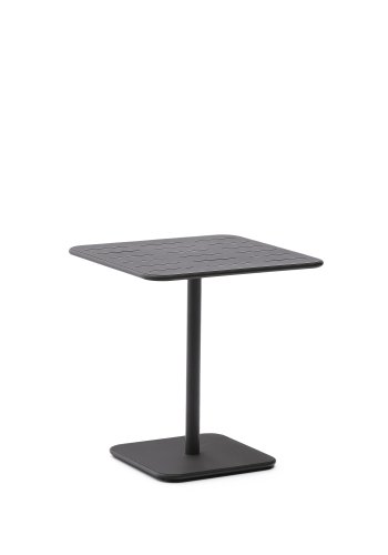 KAVE HOME Brai havebord, kvadratisk - mrkegr galvaniseret stl (70x70)