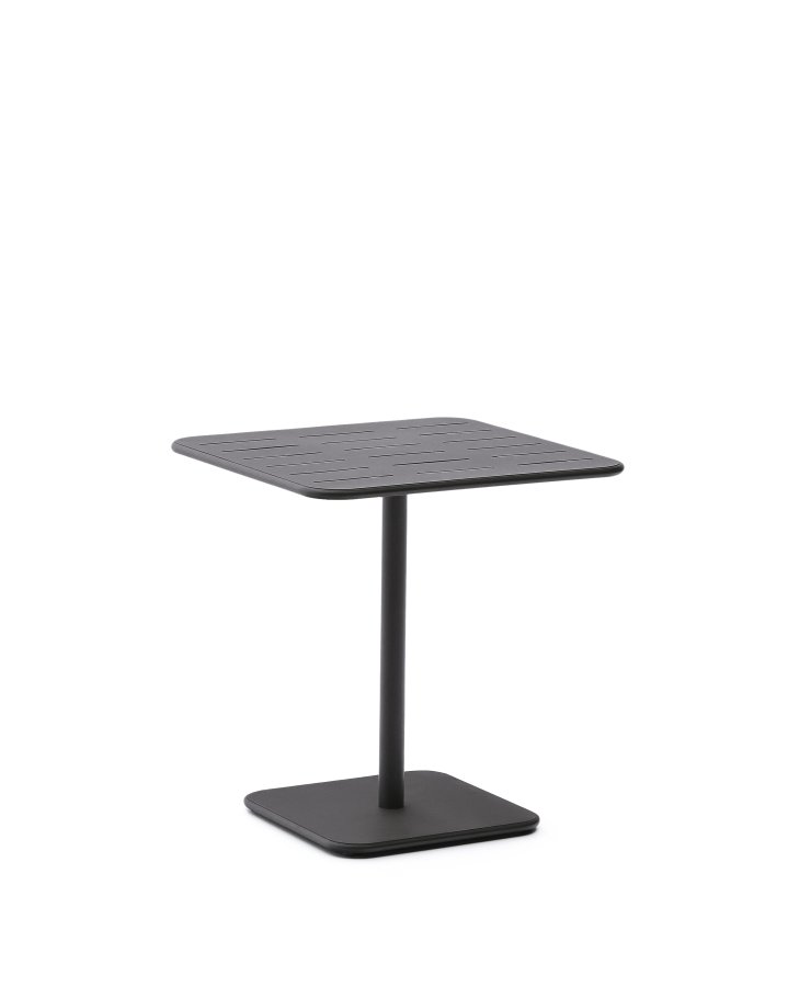 KAVE HOME Brai havebord, kvadratisk - mrkegr galvaniseret stl (70x70)