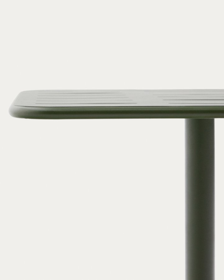 KAVE HOME Brai havebord, kvadratisk - grn galvaniseret stl (70x70)