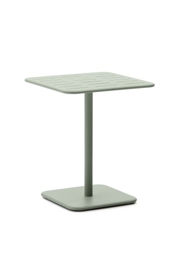 KAVE HOME Brai havebord, kvadratisk - turkis galvaniseret stl (70x70)