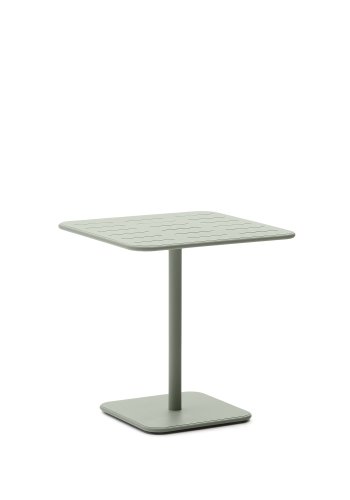 KAVE HOME Brai havebord, kvadratisk - turkis galvaniseret stl (70x70)