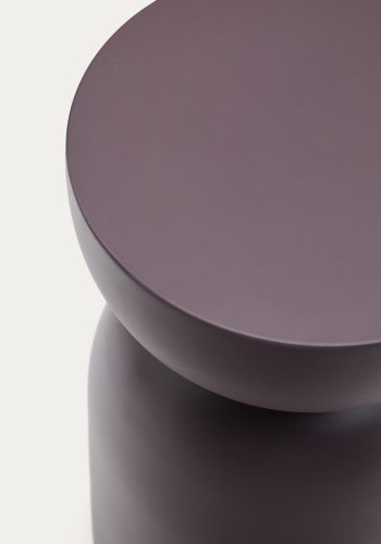 KAVE HOME Sidebord Rachell lavet af metal med lilla malet finish Ã˜30,5 cm