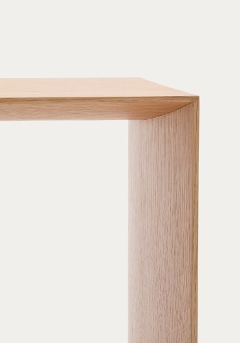 KAVE HOME Litto egefiner sofabord med naturlig farve finish, 90 x 45 cm