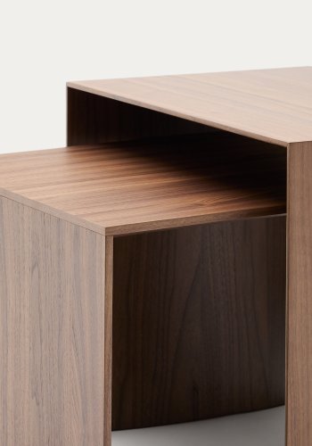 KAVE HOME Litto sidebord i valndfiner med naturlig farvefinish, 55 x 40 cm