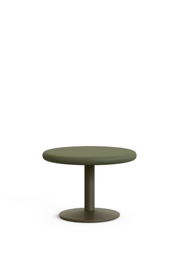 KAVE HOME Esilda udendrs rundt bord med grn cementplade Ã˜70cm og grnt stlfod Ã˜42x45cm