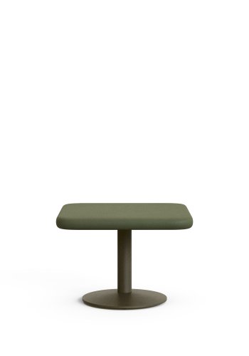 KAVE HOME Esilda udendrsbord med grn cementplade 70x70cm og grn stlbund Ã˜42x45cm