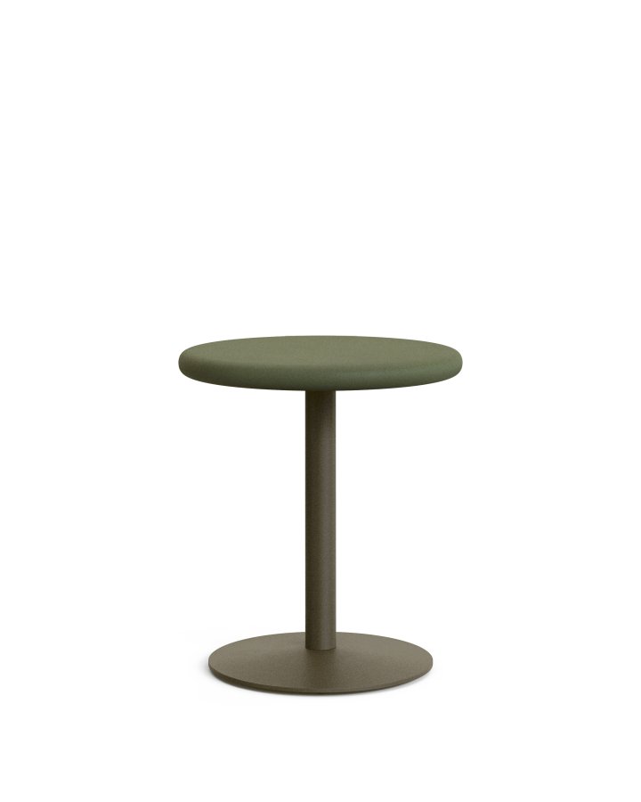 KAVE HOME Esilda udendrs rundt bord med grn cementplade Ã˜70cm og grnt stlfod Ã˜55x72cm