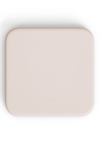 KAVE HOME Esilda udendrs hjbord med hvid cementplade 70x70cm og sort stlbund Ã˜55x96cm