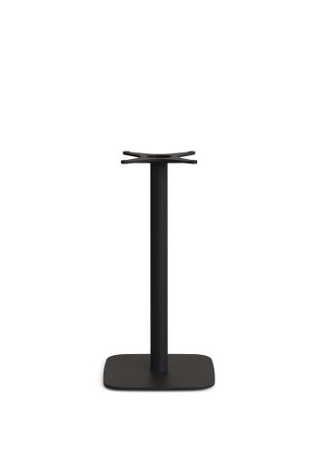 KAVE HOME Dina udendrs hjbord med hvid cementplade 70x70cm og sort stlbund 48x48x96cm