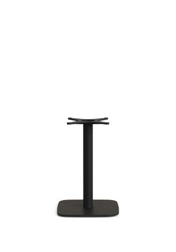 KAVE HOME Dina udendrs rundt bord med hvid cementplade Ã˜70cm og sort stlfod 48x48x70cm