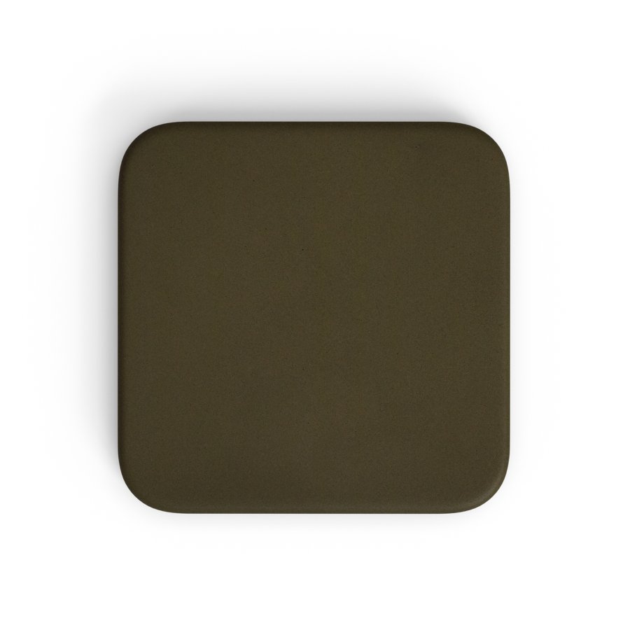 KAVE HOME Dina udendrs hjbord med grn cementplade 70x70cm og hvid stlbund 48x48x96cm