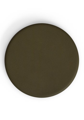 KAVE HOME Dina udendrs rundt bord med grn cementplade 70cm og hvid stlbund 48x48x72cm