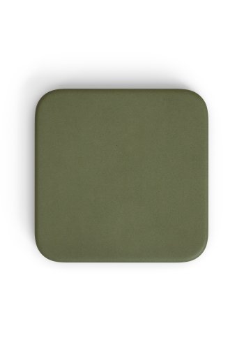 KAVE HOME Dina udendrsbord med grn cementplade 70x70cm og hvid stlbund 48x48x72cm