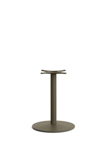 KAVE HOME Esilda udendrs rundt bord med FSC 100% akacieplade Ã˜80cm og grnt stlfod Ã˜55x72cm