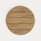 KAVE HOME Esilda udendrs hjt rundt bord med FSC 100% akacieplade Ã˜80cm og grnt stlfod Ã˜55x96