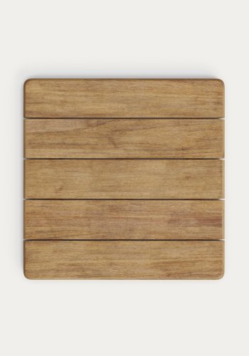 KAVE HOME Esilda udendrs hjbord med FSC 100% akacieplade 80x80cm og grn stlfod Ã˜55x96cm