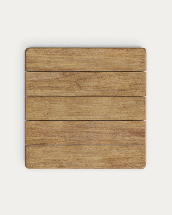 KAVE HOME Esilda udendrs hjbord med FSC 100% akacieplade 80x80cm og grn stlfod Ã˜55x96cm