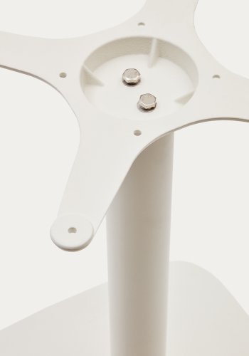 KAVE HOME Dina bar-bordben med firkantet metalbund i hvidmalet finish