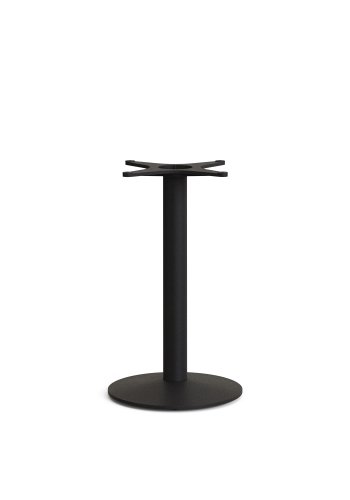 KAVE HOME Esilda bar-bordben med lille rund metalbund i malet sort finish