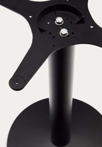 KAVE HOME Esilda bar-bordben med lille rund metalbund i malet sort finish