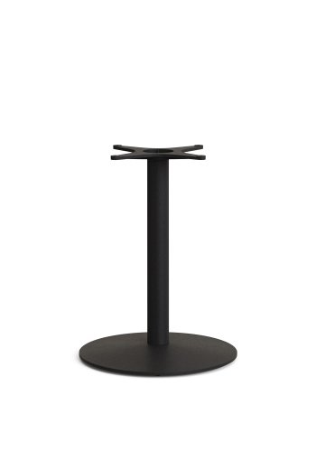 KAVE HOME Esilda bar-bordben med stor rund metalbund i malet sort finish