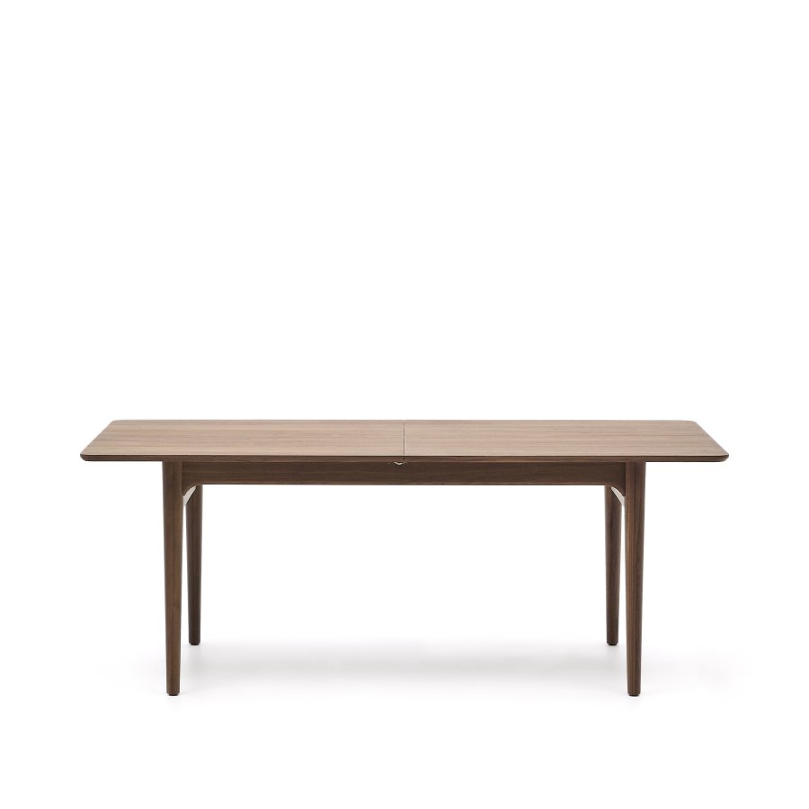 KAVE HOME Elan udtrksbord i finer og massivt valnddetr 200 (260) x 100 cm FSC Mix Credit