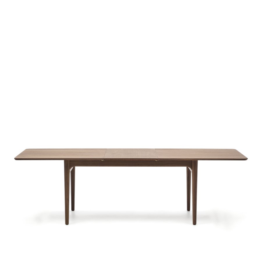 KAVE HOME Elan udtrksbord i finer og massivt valnddetr 200 (260) x 100 cm FSC Mix Credit