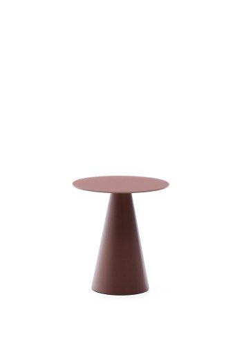 KAVE HOME Wilshire sidebord med matteret hrdet glas og mat terracotta malet stl finish Ã˜