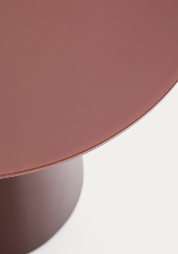 KAVE HOME Wilshire sidebord med matteret hrdet glas og mat terracotta malet stl finish Ã˜