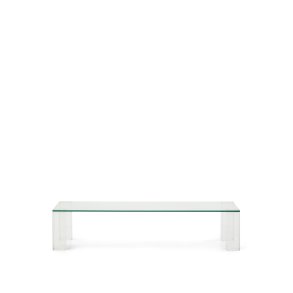 KAVE HOME Adularia sofabord, rektangulr - klar hrdet glas (140x60)