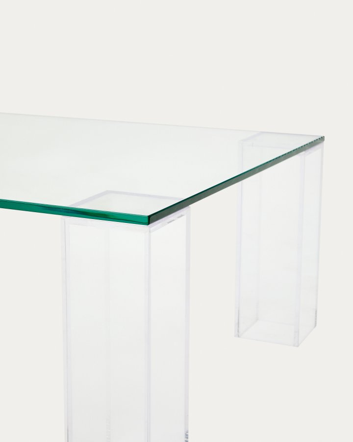 KAVE HOME Adularia sofabord, rektangulr - klar hrdet glas (140x60)