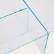 KAVE HOME Zaren gennemsigtigt hrdet glas sofabord, 120 x 60 cm